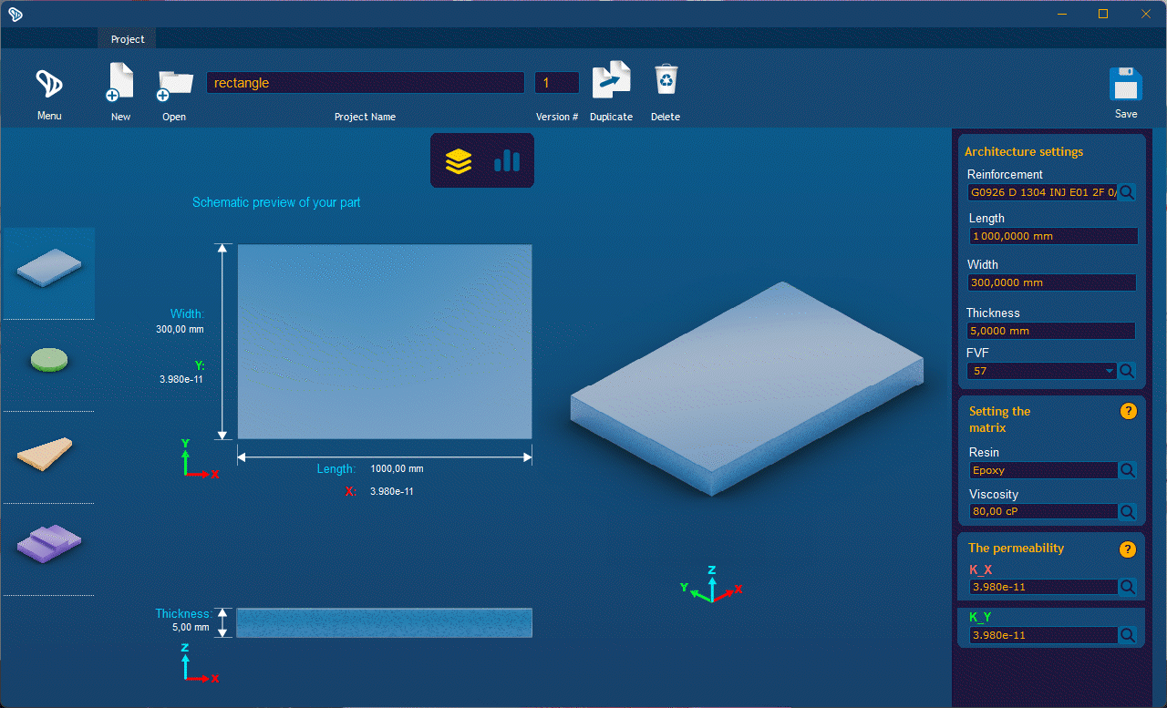Vue principale du simulateur RTM et Infusion